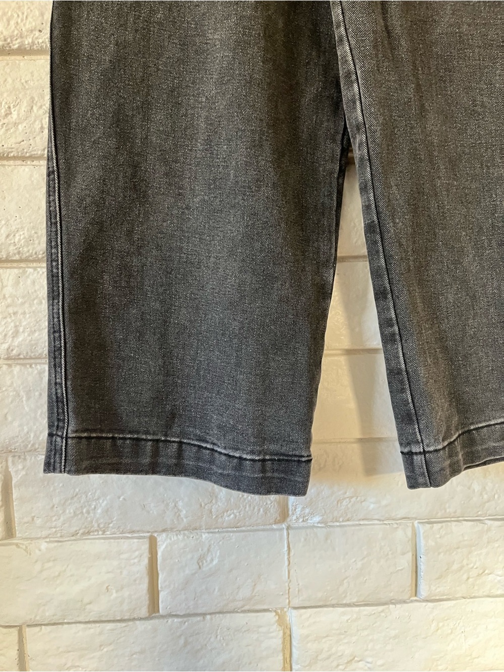 John Galt Wide Leg Baggy Jeans Washed Black Slouchy Pants Cotton Size 27 - Picture 4 of 7